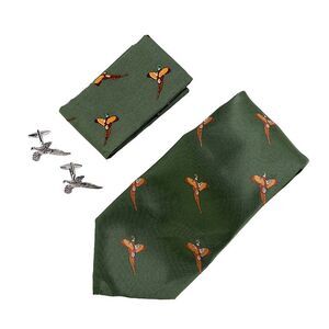 Jack Pyke Pheasant Cufflink Set / Green